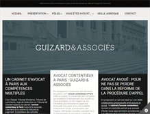 Tablet Screenshot of guizard-associes.com